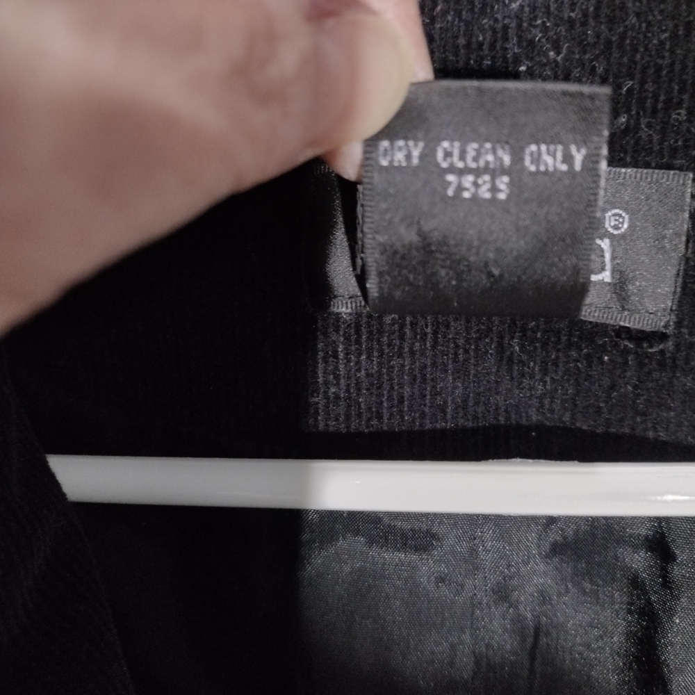 Black Velour Women's Jacket - Picture 8 of 8
